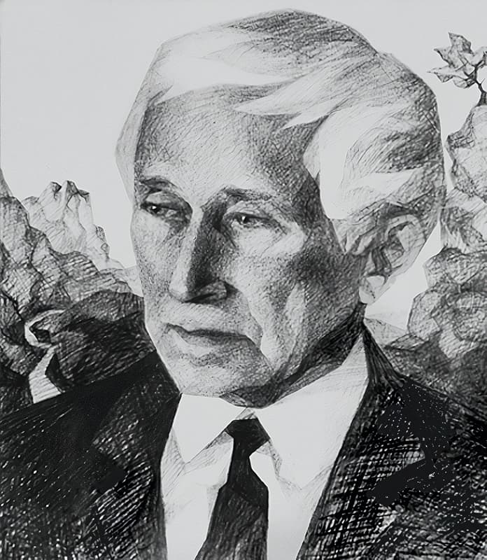 Portrait: Ernst Jünger au Crayon Graphite