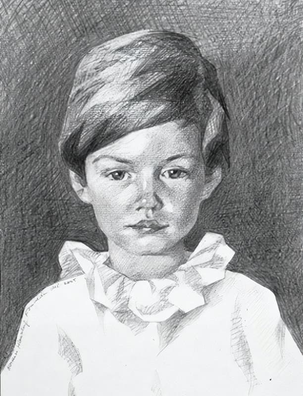 Portrait: Pauline au Crayon Graphite