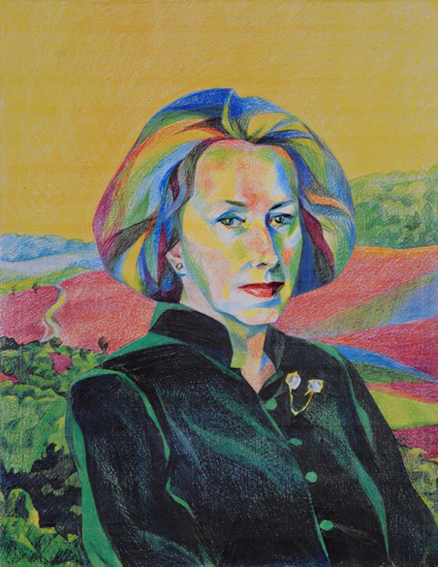 Portrait: Comtesse von Stein aux Crayons de Couleurs