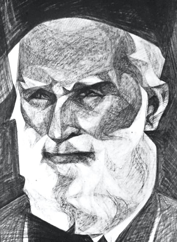 Portrait: Ireneus Évêque de Crête au Crayon Graphite