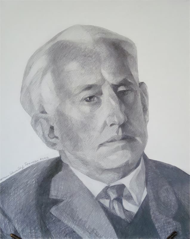 Portrait: Jean A. au Crayon Graphite