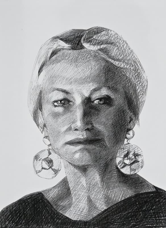 Micaela Comtesse de Paris - Crayon Graphite - 25cm x 30cm