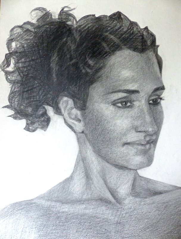 Portrait: Sula au Crayon Graphite
